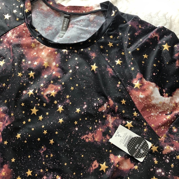 NWT! Torrid Celestial Long Sleeve Layering Swim Shirt - Picture 11 of 11